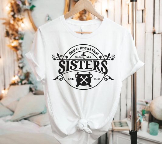 Sisters Bed & Breakfast Tee | Est. 1693 Tee | Witch Sisters Tee | Halloween Shirt | Mommy and Me Tee | Mommy and Me Outfit