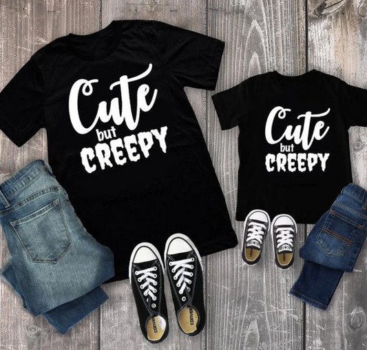 Cute But Creepy Matching Tees | Halloween Tee | Mommy and Me Tees | Various Print Colors