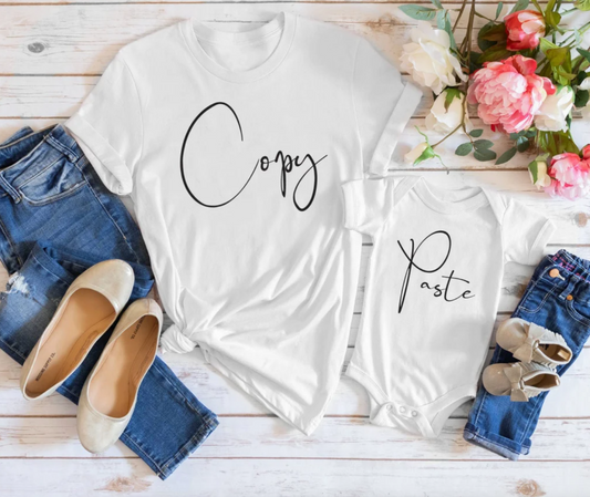 Copy and Paste Tee | Mommy and Me Tees | Funny Family Tee | Family Tees | Matching Tees | Many Print Colors