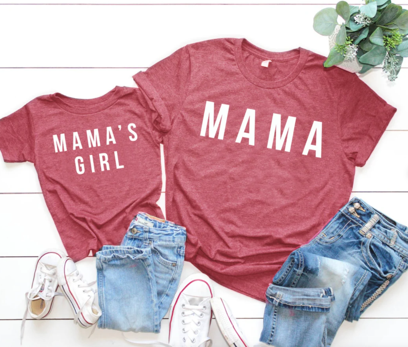 Mama/ Mama's Girl Tee | Mommy and Me Shirts | Many Print Colors | Each Shirt Sold Separately