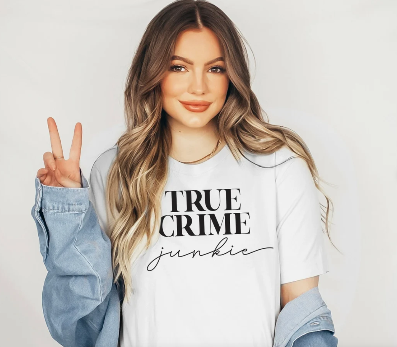True Crime Junkie Tee | Funny Mom Tee | Crime Show Tee | Mom Gift | Various Print Colors