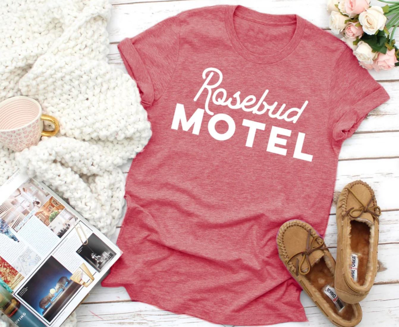 Rosebud Motel Tee | Funny Tee | Various Print Colors