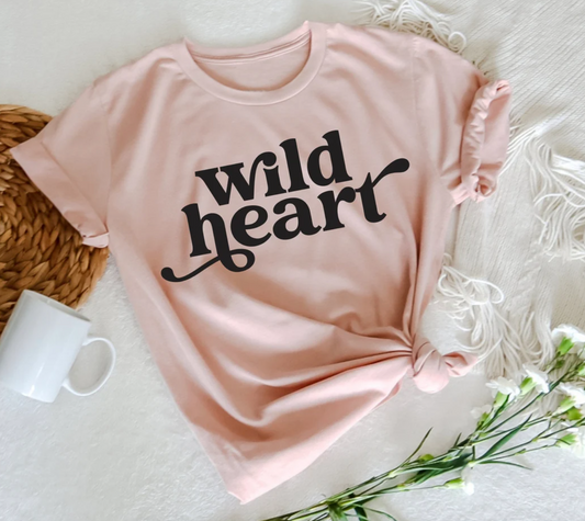 Wild Heart Tee | Mom Life Tee | Mom Funny Tee | Free Spirit Tee | Various Print Colors