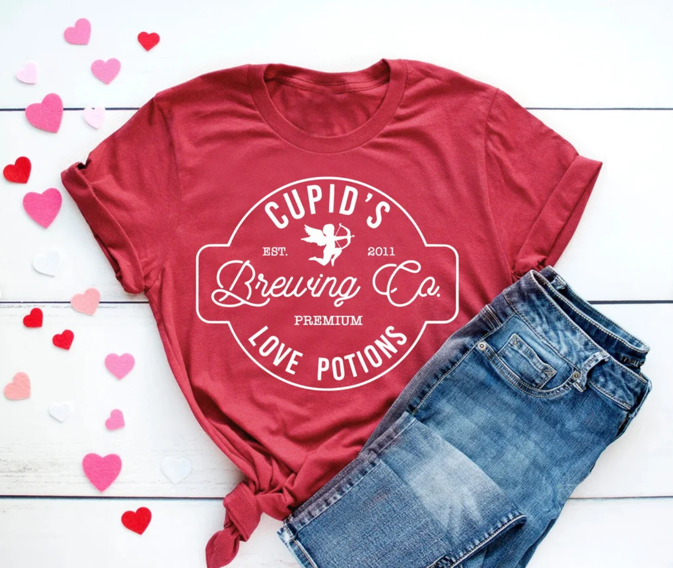 Cupid's Brewing Company Valentine's Day Tee | Adult Valentine's Day Tee | Kids Valentine's Day Shirt | Valentine's Day Tee