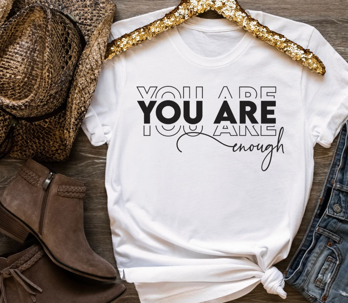 You Are Enough Shirt | Positivity Tee | Mom Tee | Be Kind Tee | Various Print Colors