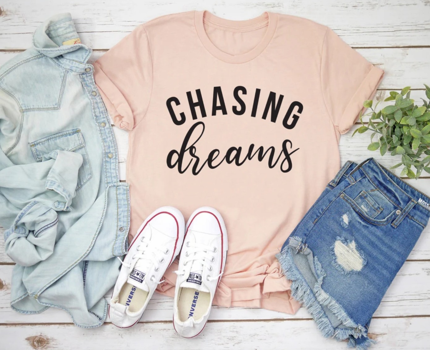 Chasing Dreams Tee | Inspirational Tee | Mom Tee | Positivity Tee | Various Print Colors