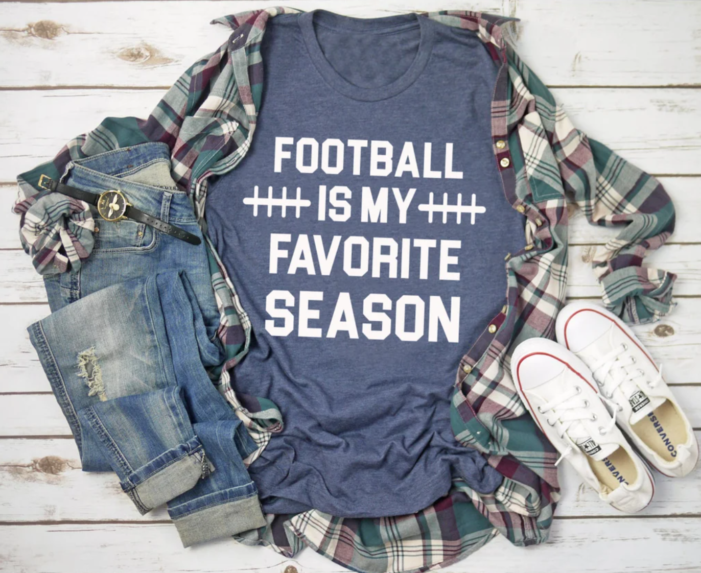 Football is My Favorite Season Tee | Sports Tee | Football Mom Tee | Fall Sports Tee | Various Print Colors