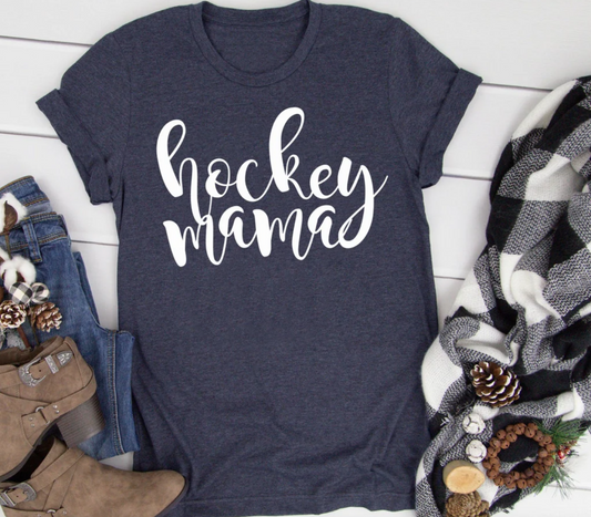 Hockey Mama Tee | Sports Tee | Hockey Tee | Hockey Mom Tee | Various Print Colors