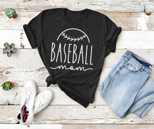 Baseball Mom Tee | Team Shirts | Sports Tee | Baseball Tee | Baseball Love Tee | Various Print Colors