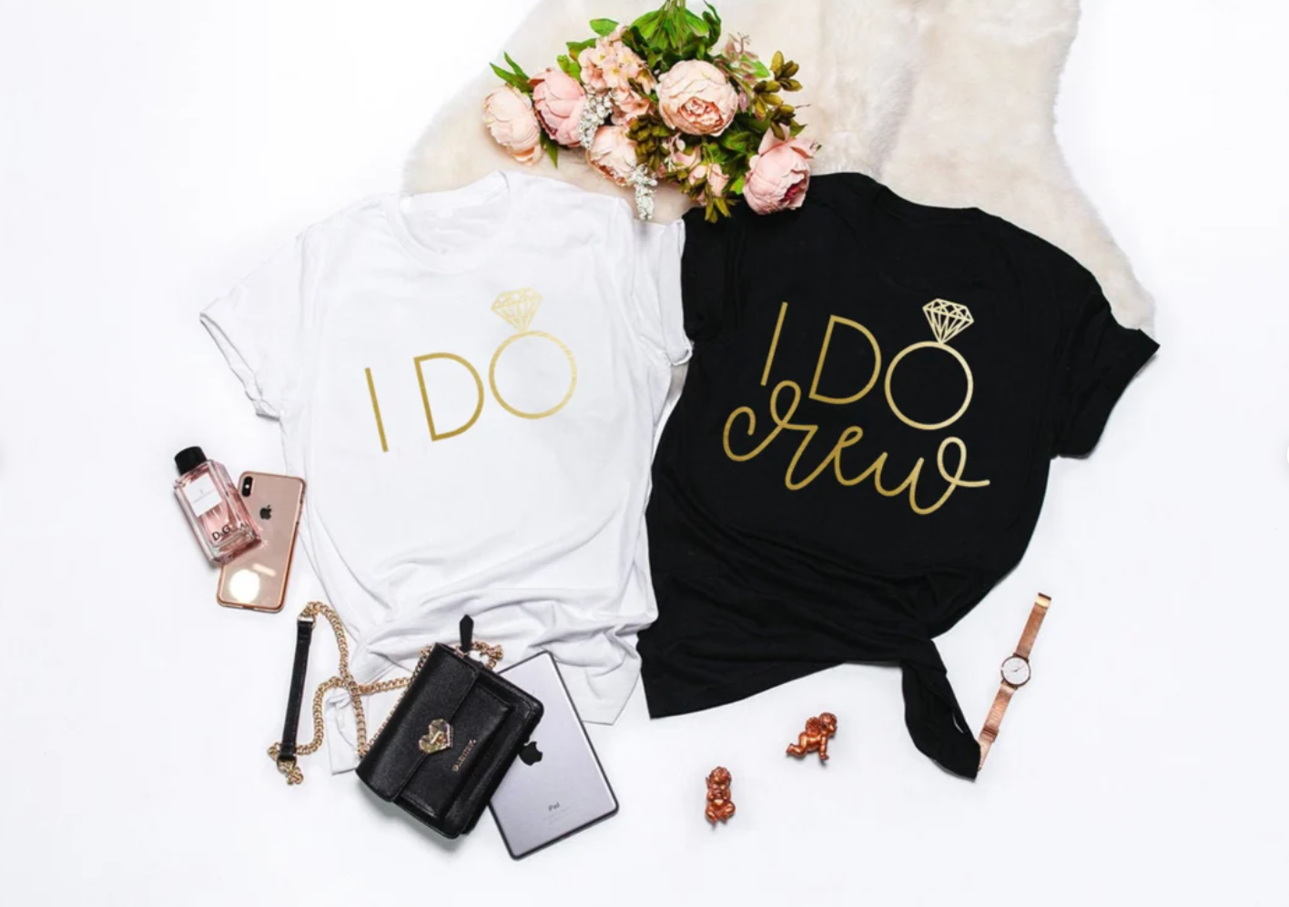 Bride Tee | I Do/ I Do Crew Tee | Bride Tee | Bridesmaid Tee | Various Print Colors