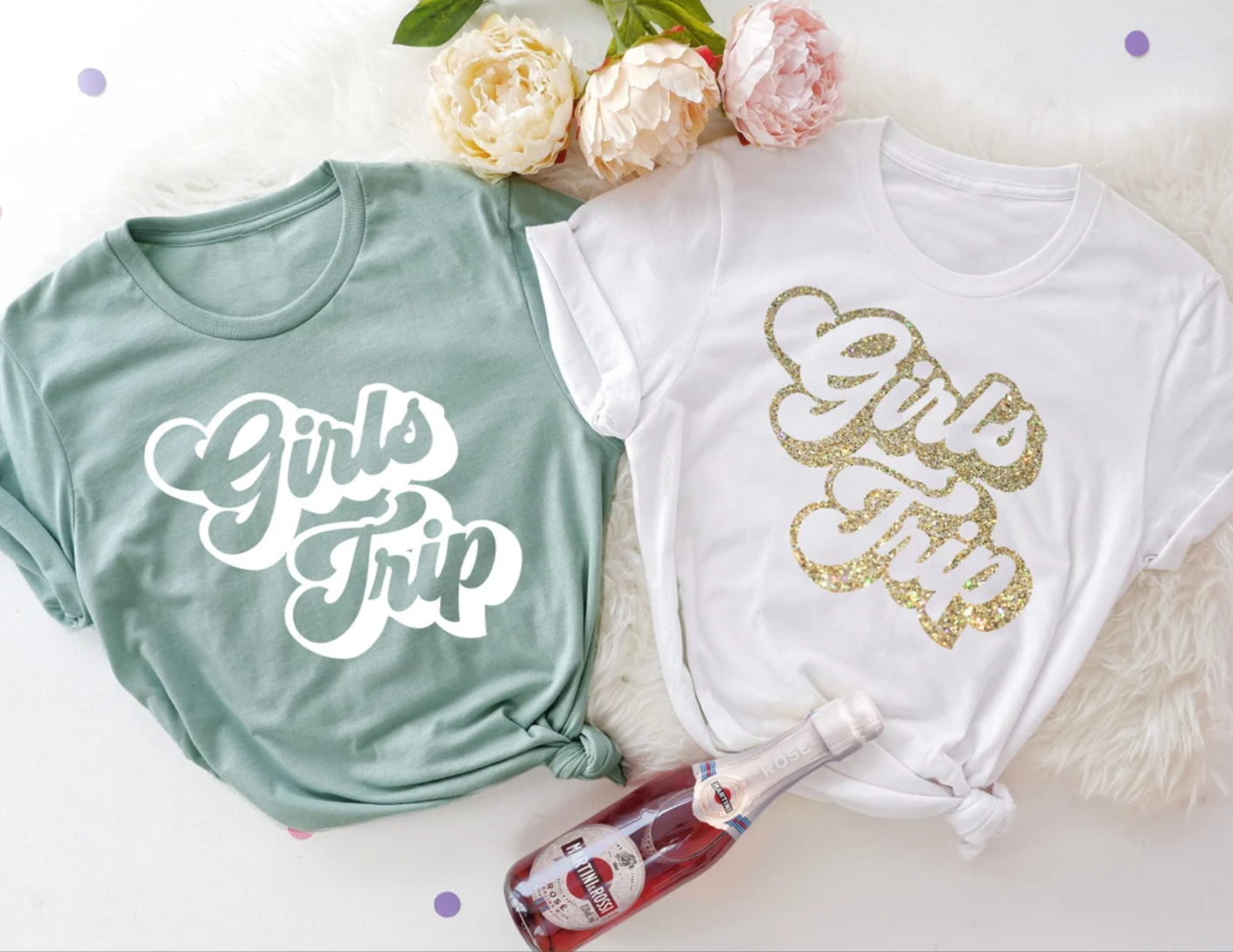 Girls Trip Tees | Bachelorette Party Tee | Bridesmaid Tee | Bridal Party Shirts | Wedding Tee | Various Print Colors