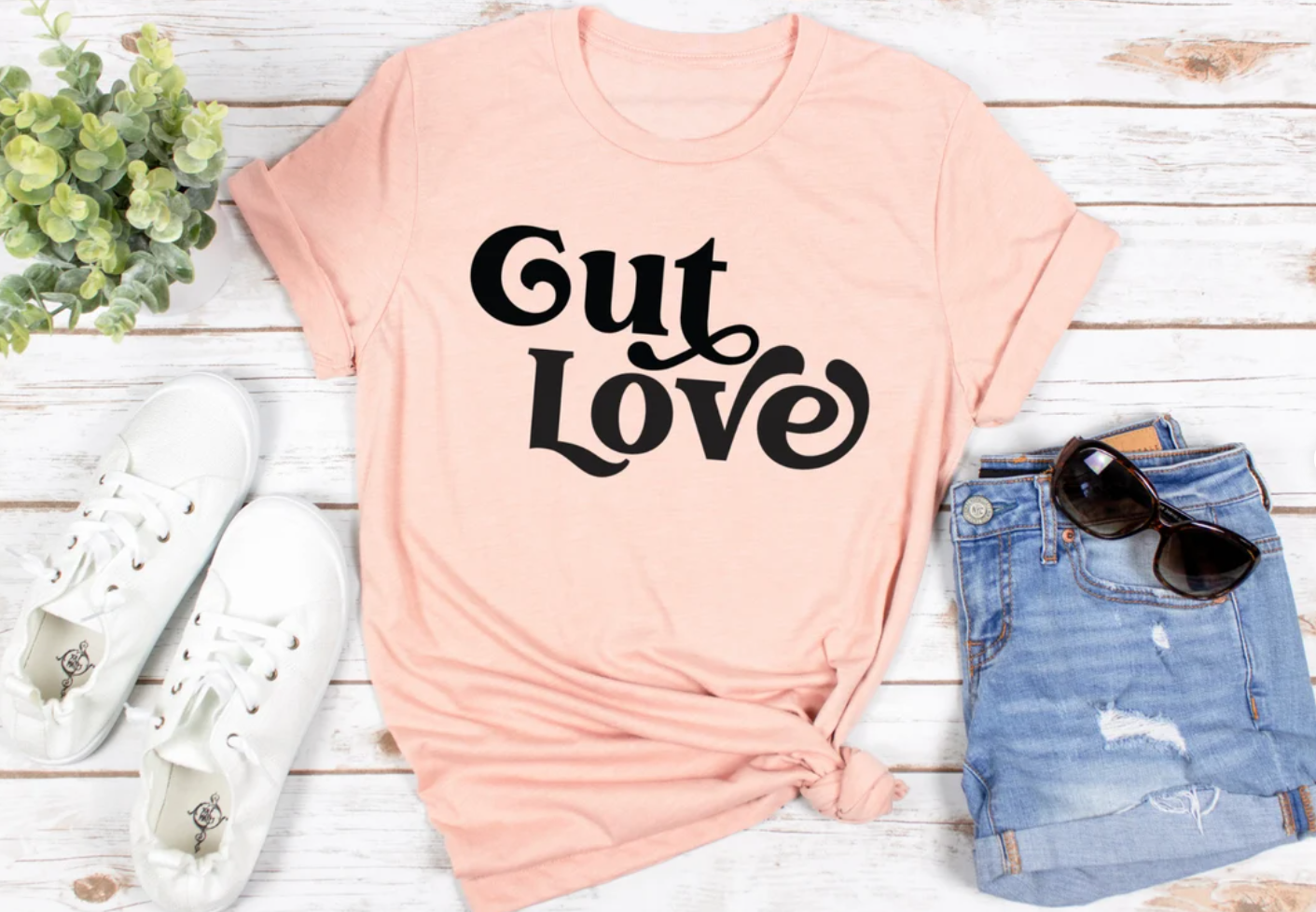 Gut Love Tee | Gut Health Tee | Healthy Gut Tee | Be Healthy Shirt | Various Print Colors