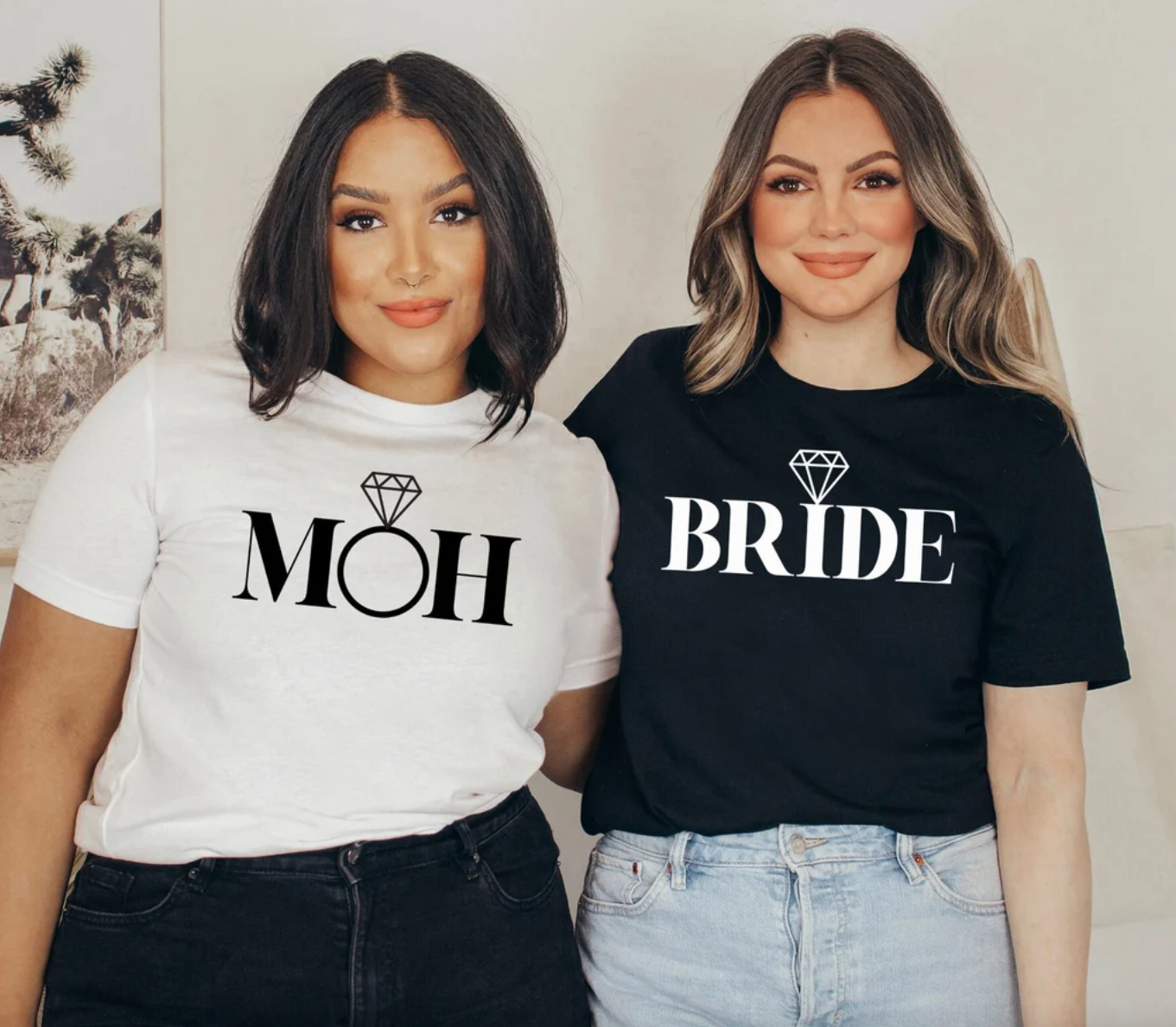 Bride Tee | Maid Of Honor Tee | Bridesmaid Tee | Diamond Tee | Wedding Tee | Various Print Colors