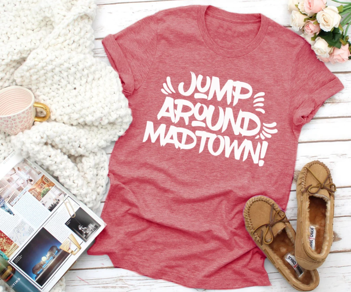 Jump Around MadTown Tee | Madison Tee | Wisconsin Tee | Various Print Colors