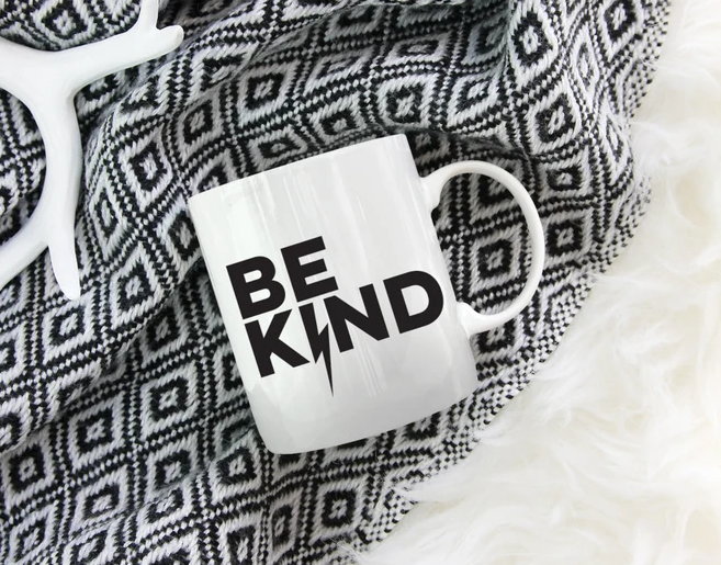 Be Kind Lighting Bolt Mug | Funny Mug | Mom Mug | Tea Mug | Coffee Mug | 11oz Mug