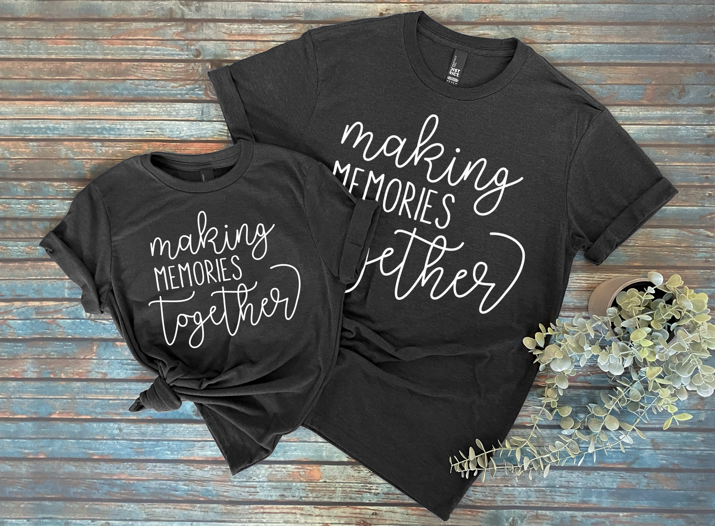 Making Memories Together™ | Mommy and Me Shirt | Family Vacation Tee | Various Print Colors | Each Shirt Sold Separately