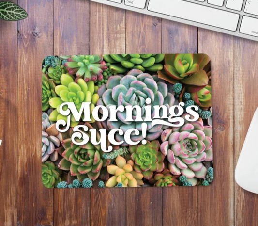 Funny Mouse Pad | Succulent Mouse Pad | Plant Mouse Pad | Mouse Pad