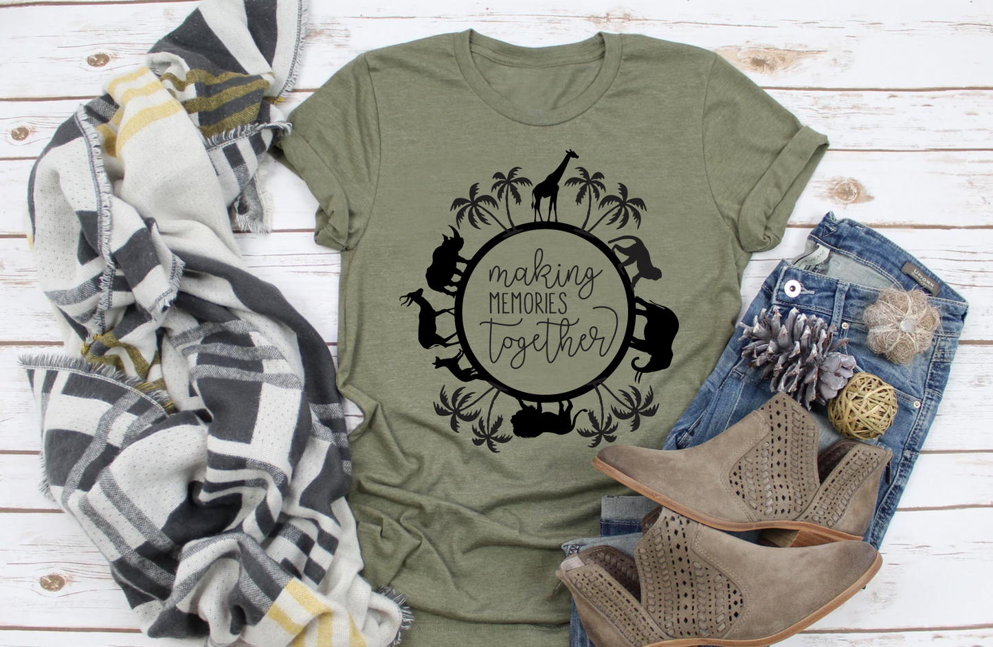 Making Memories Together™ Tee | Safari Animal Shirt | Family Vacation Tee | Various Print Colors