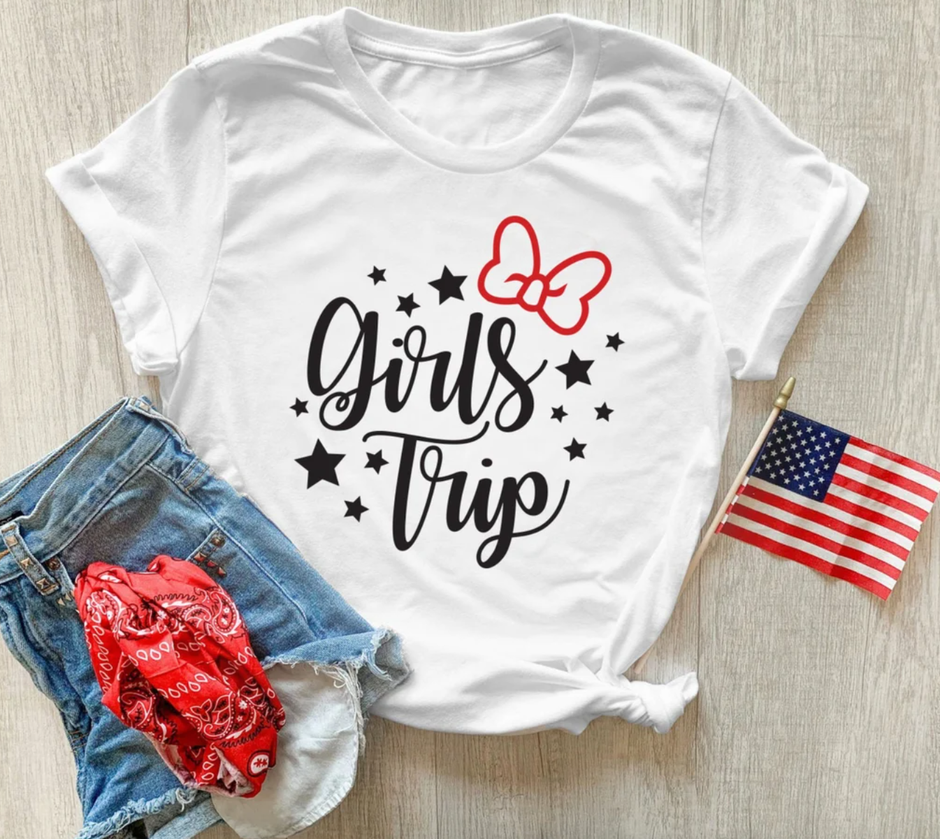 Girl's Trip Tee | Girl's Vacation Tee | Family Vacation Tee | Best Friends Trip | Various Print Colors