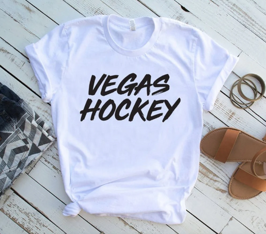 Vegas Hockey Tee | Sports Tee | Las Vegas Hockey Tee | Hometown Sports Tee | Hockey Mom Tee | Various Print Colors