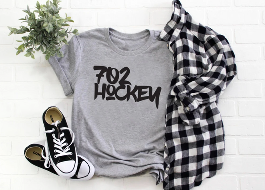 702 Hockey Tee | Las Vegas Hockey Tee | Sports Tee | Hometown Sports Tee | Various Print Colors