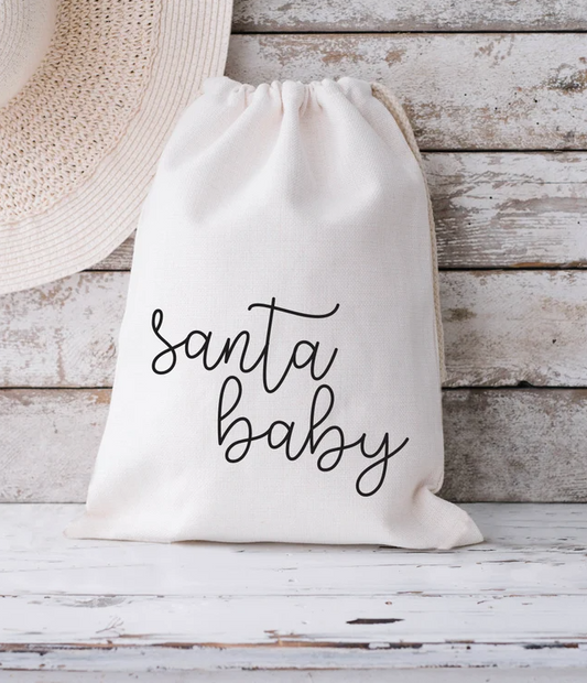 Christmas Gift Bag | Santa Baby Gift Bag | Holiday Gift Bags | Funny Gift Bag