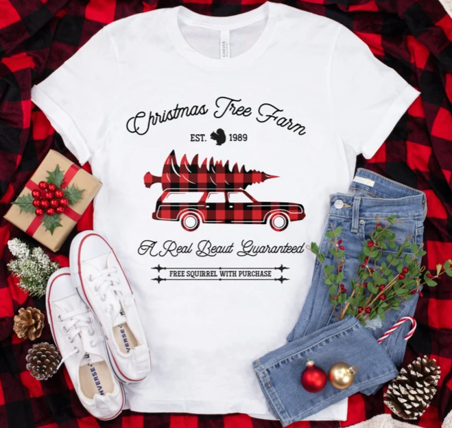 Christmas Tree Farm Tee | Funny Christmas Tee | Christmas Movie Tee | Funny Clark Tee | Christmas Vacation Tee